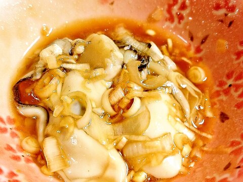 簡単おつまみ牡蠣(カキ）レシピ　ネギ中華風